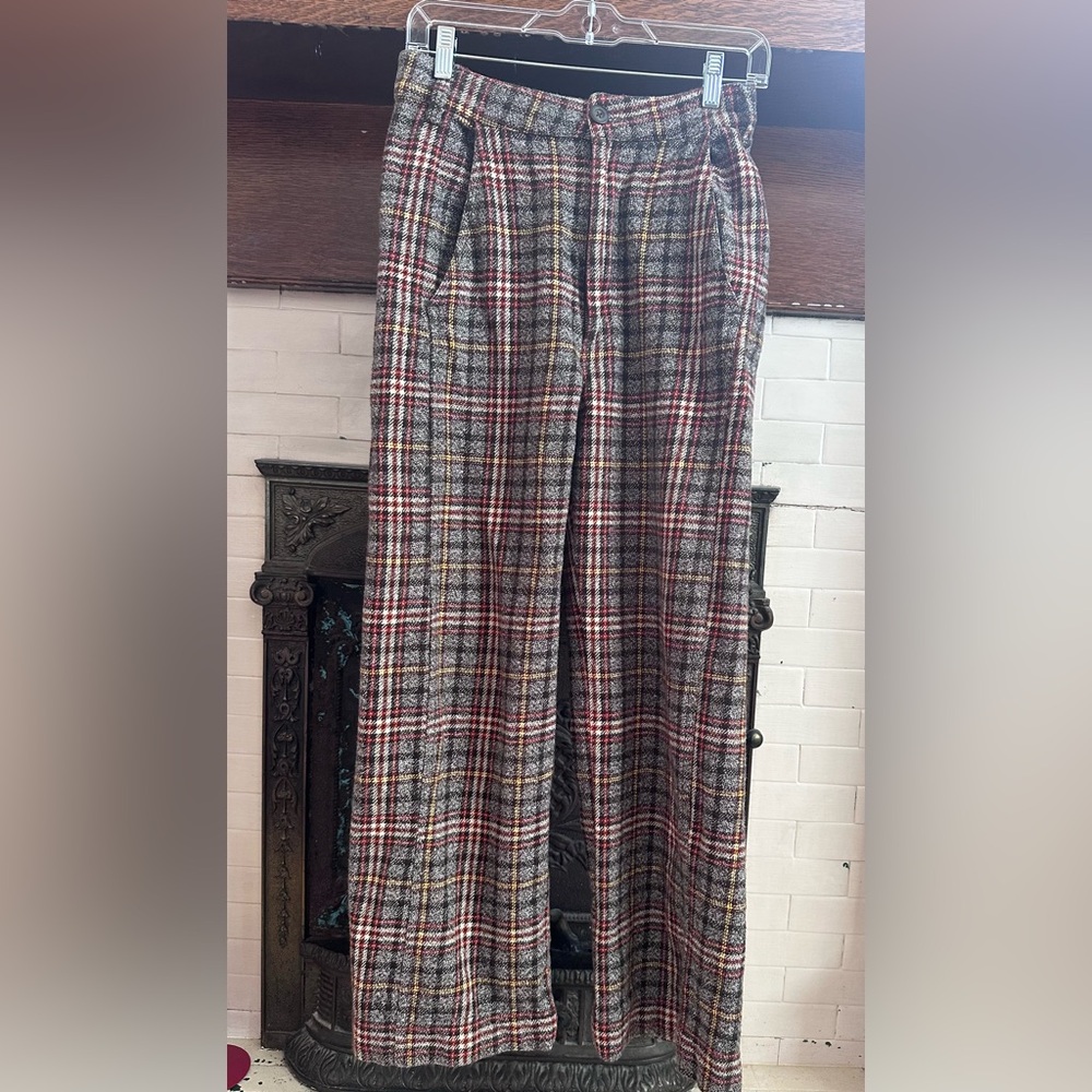 Free people plaid pants
